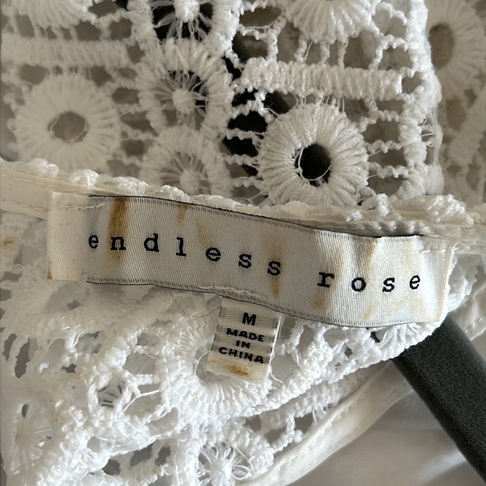 Endless Rose White Lace Top - Picture 8 of 11